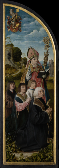 St Nicholas with Donors from Meister von Frankfurt