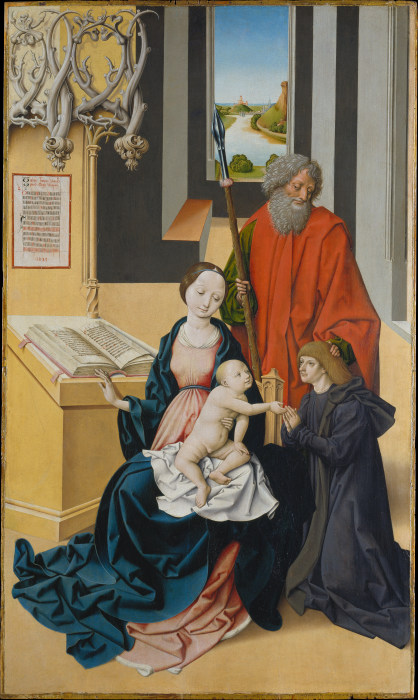 Virgin and Child and a Donor Presented by Saint Thomas from Meister von Großgmain