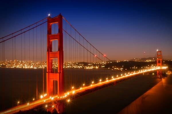 Evening Cityscape of Golden Gate Bridge  from Melanie Viola
