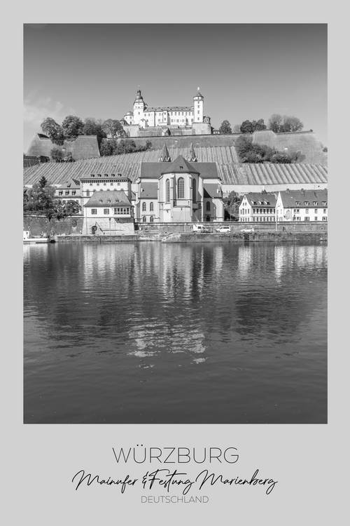 In focus: WUERZBURG Main Riverside and Fortress Marienberg from Melanie Viola