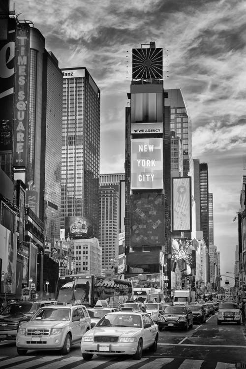 NEW YORK CITY Times Square | Monochrome from Melanie Viola