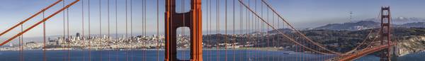 SAN FRANCISCO Golden Gate Bridge – Extreme Panoramic View from Melanie Viola