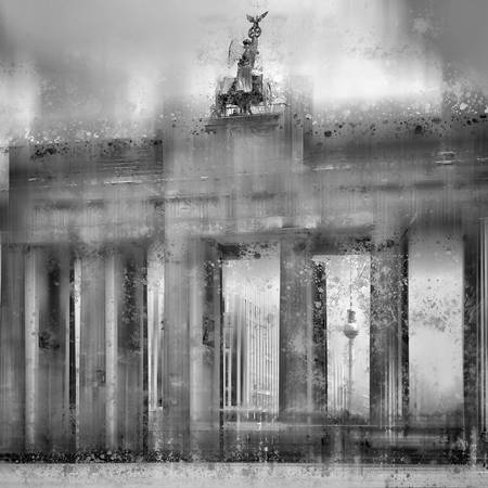 Monochrome Art BERLIN Brandenburg Gate