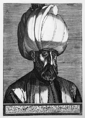 Suleiman the Magnificent; engraved in Constantinople