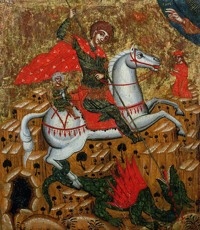 St. George and the Dragon from Melchite School