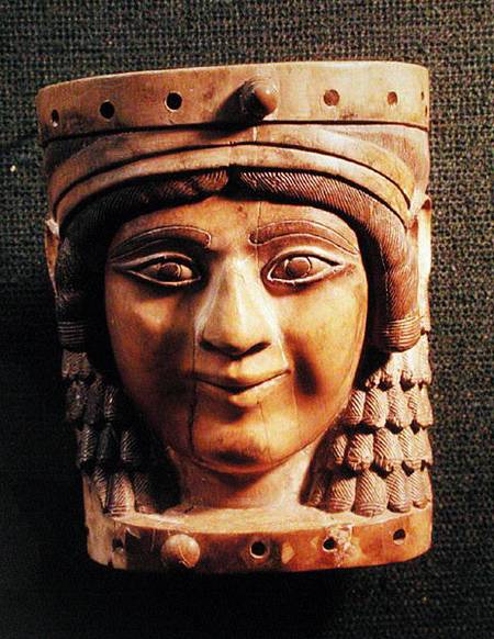 Head of a Woman, called the Lady of the Well or the Mona Lisa of Nimrud, from the Palace of Salmanas from Mesopotamian