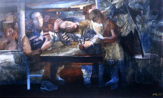 Sad Cafe, 1997 (gouache on paper)  from Michael  Rooney