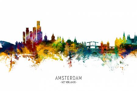 Amsterdam The Netherlands Skyline