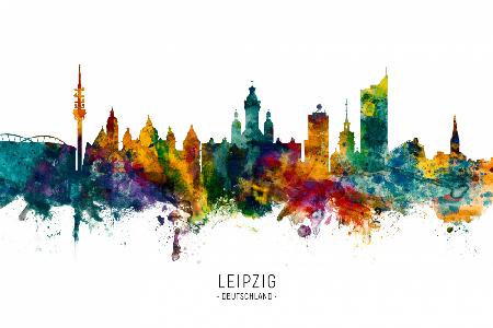 Leipzig Germany Skyline