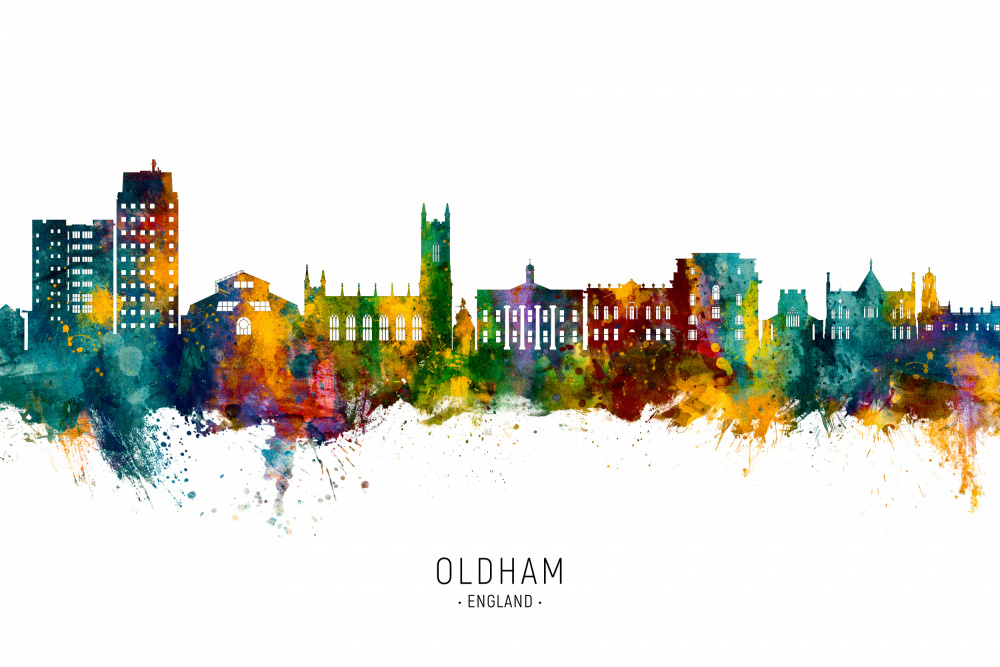 Oldham England Skyline from Michael Tompsett