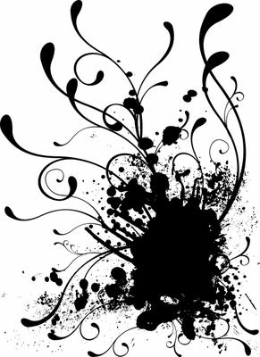 floral splat from Michael Travers