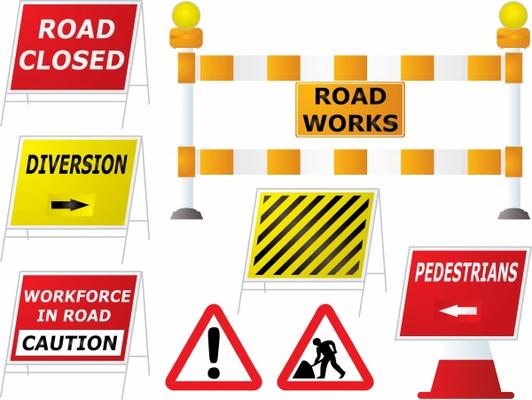 road work signs from Michael Travers