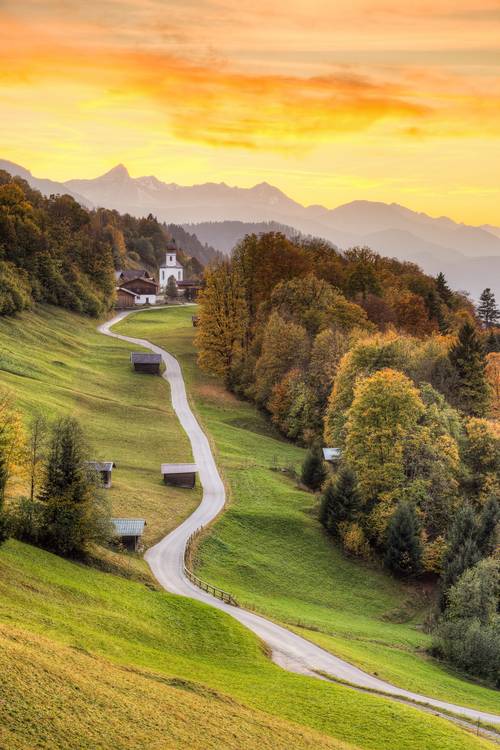 Herbst in Wamberg bei Garmisch-Partenkirchen from Michael Valjak