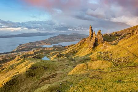 Old Man of Storr im Morgenlicht, Isle of Skye, Schottland