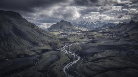Icelandic Highland: Amidst A Thunderstorm