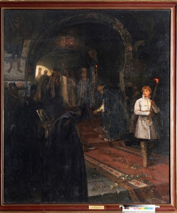 The Supplicants at the Court of the Tsar from Michail Wassiljew. Nesterow