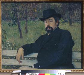 Portrait of the painter Nikolai Alexandrovich Yaroshenko (1846-1898)
