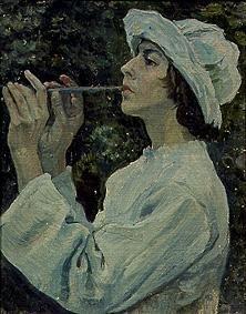 Woman with flute