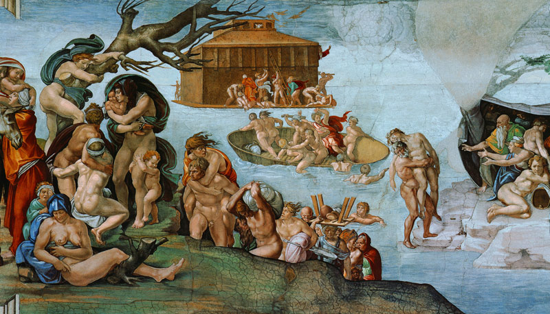 (the Flood part a Sistine chapel) from Michelangelo Buonarroti