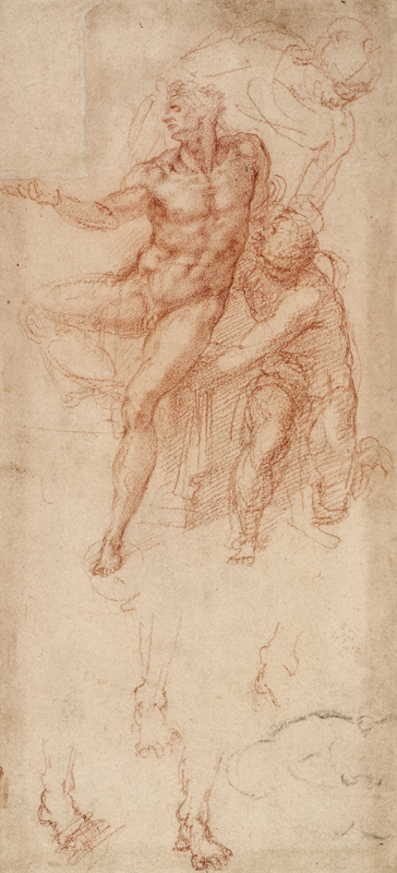 Figure Studies from Michelangelo Buonarroti