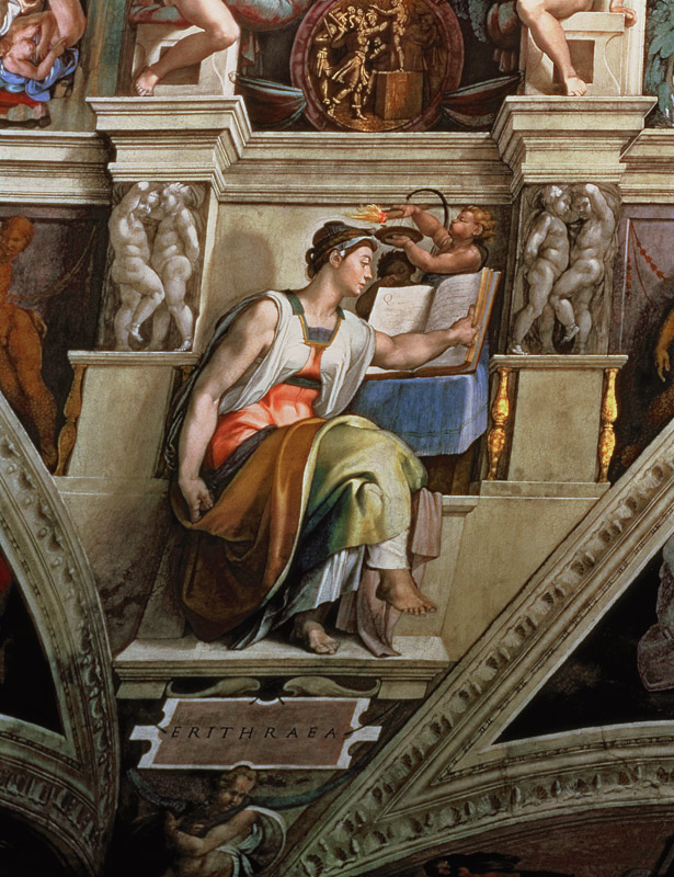 Sistine Chapel Ceiling: Eritrean Sibyl from Michelangelo Buonarroti