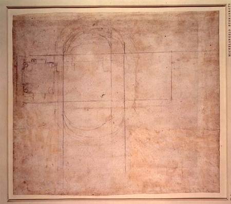 Architectural Drawing from Michelangelo Buonarroti