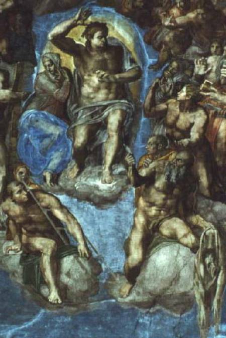 Christ, detail from 'The Last Judgement', in the Sistine Chapel from Michelangelo Buonarroti