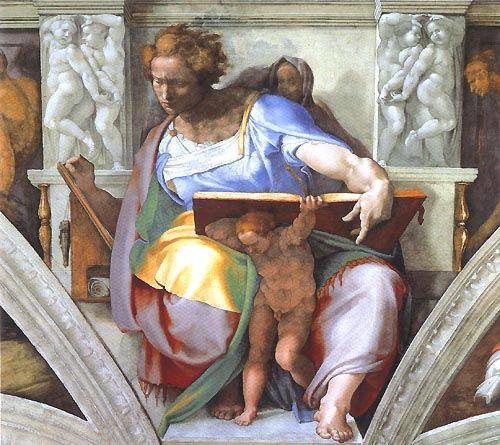 (Daniel part a Sistine chapel) from Michelangelo Buonarroti