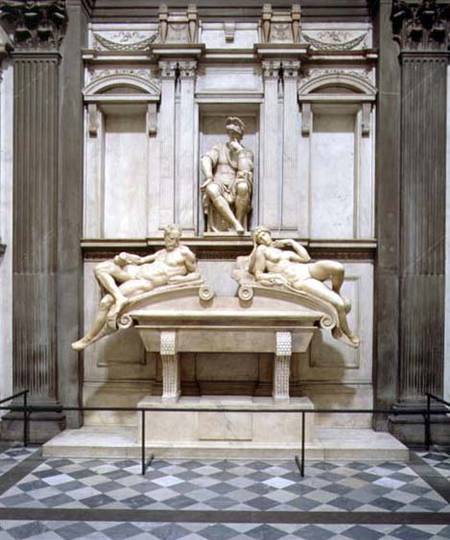 Dusk and Dawn from the Tomb of Lorenzo de Medici, designed 1521 designed 1521,carved 1524-34 from Michelangelo Buonarroti