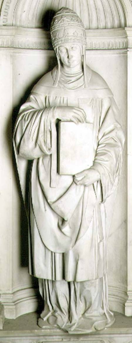St. Gregory (c.540-604) from the Piccolomini altar from Michelangelo Buonarroti