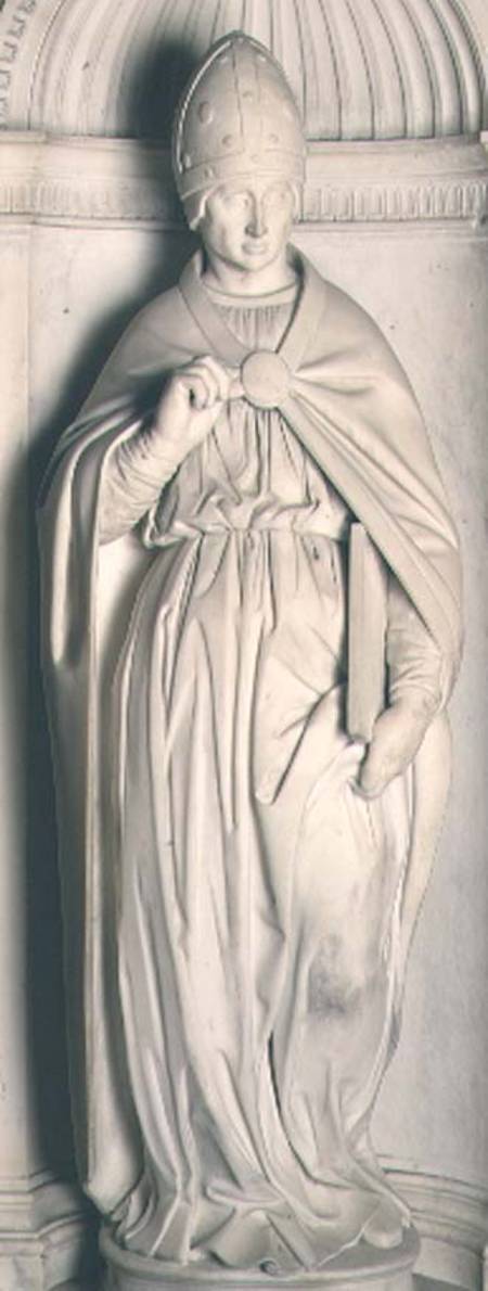 St. Pius, from the Piccolomini altar from Michelangelo Buonarroti