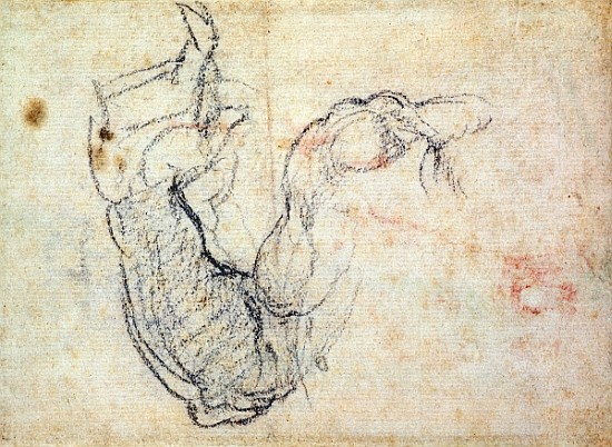 Preparatory Study for the Arm of Christ in the Last Judgement, 1535-41 from Michelangelo Buonarroti
