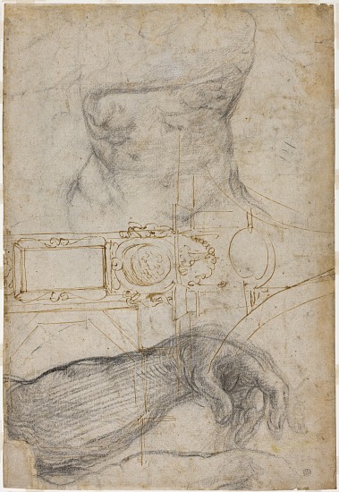 Scheme for the decoration of the ceiling of the Sistine Chapel from Michelangelo Buonarroti
