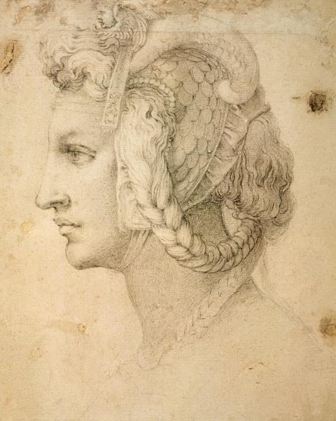 Study of Head from Michelangelo Buonarroti