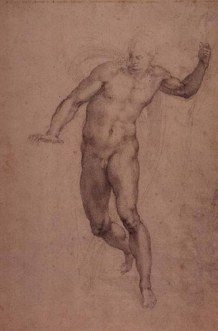Study for The Last Judgement (W.54 recto) from Michelangelo Buonarroti