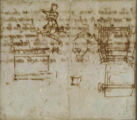 Study of an Octagonal building, 1518 (pen & ink on paper) from Michelangelo Buonarroti