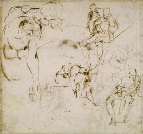 Study of Figures, c.1511 (pen & ink on paper)