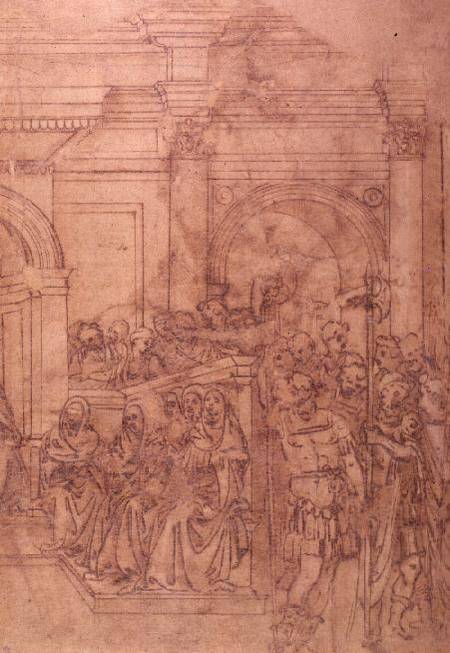 W.29 Sketch of a crowd for a classical scene from Michelangelo Buonarroti