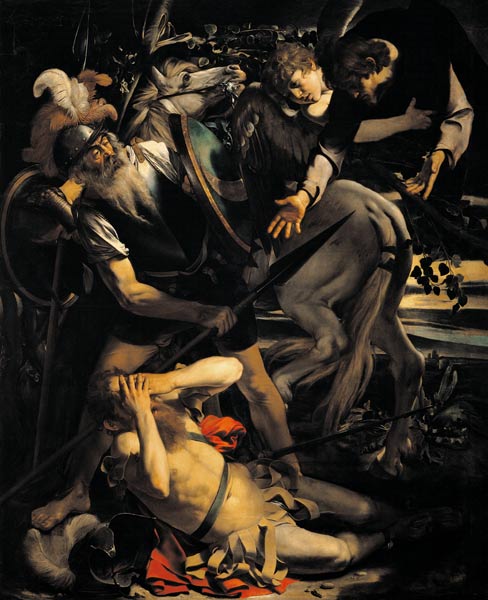Caravaggio /Conversion of Paul,1st Vers. from Michelangelo Caravaggio