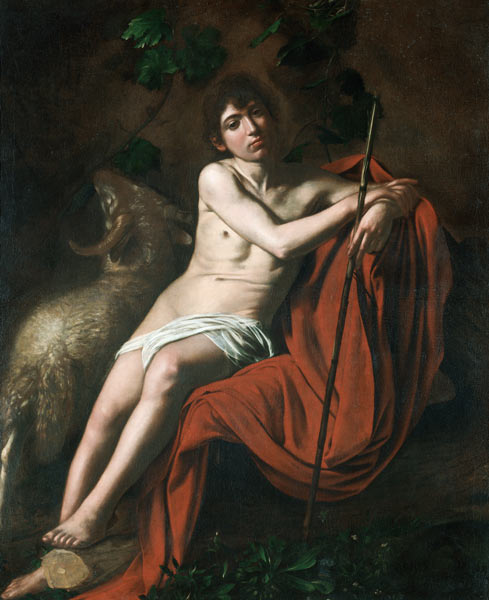 Caravaggio, John the Baptist from Michelangelo Caravaggio