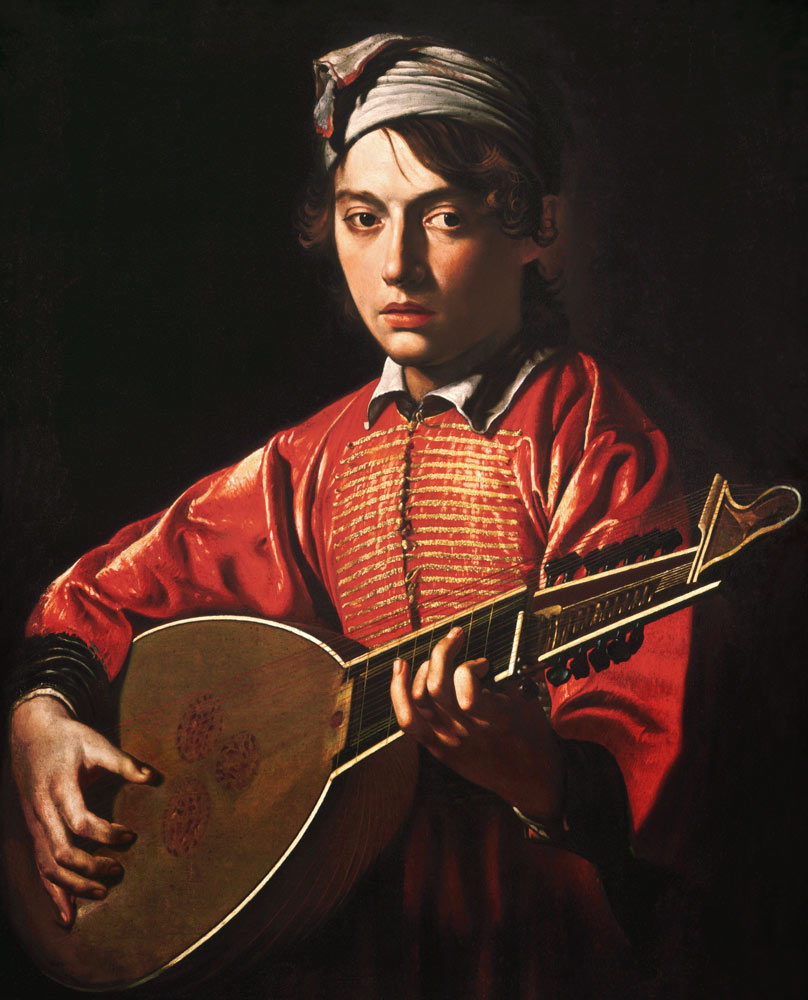 Lute player from Michelangelo Caravaggio