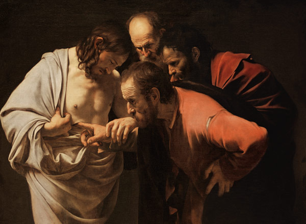 The Doubting Thomas from Michelangelo Caravaggio