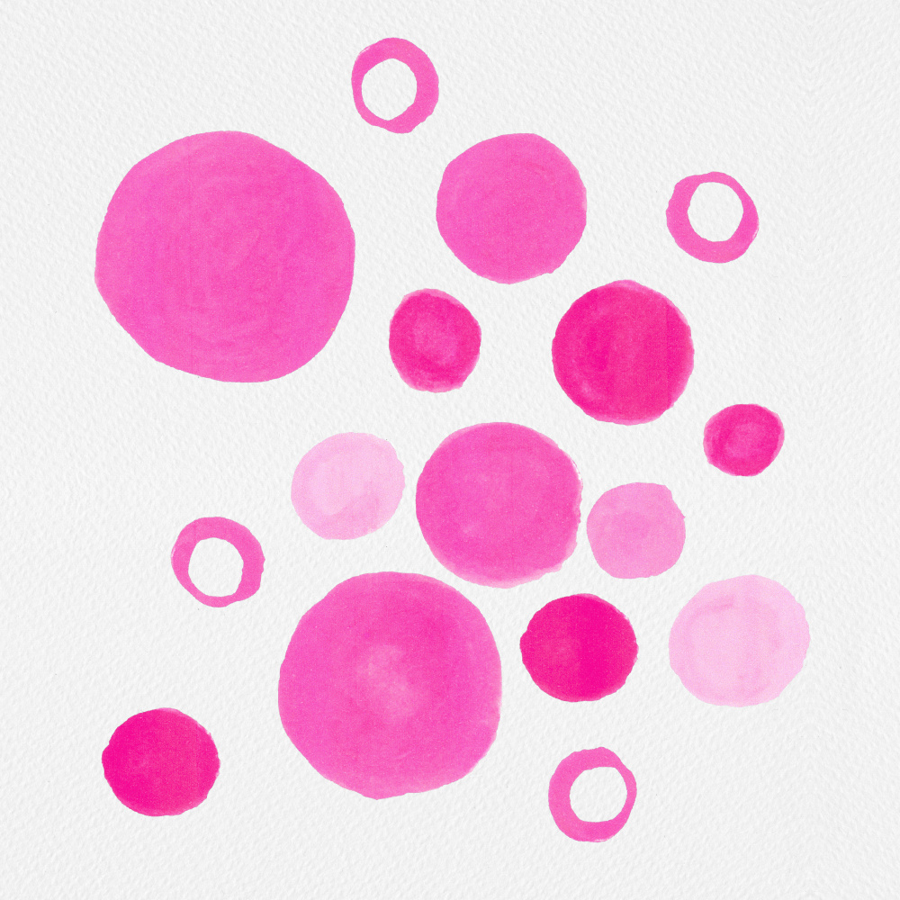 Pink Circles Large Small from Michele Channell