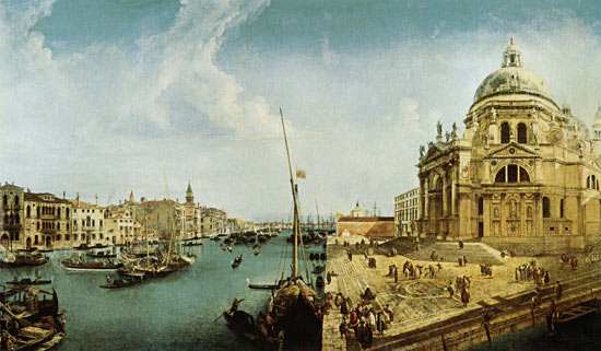 Entrance to the Grand Canal and Santa Maria della Salute, Venice from Michele Marieschi