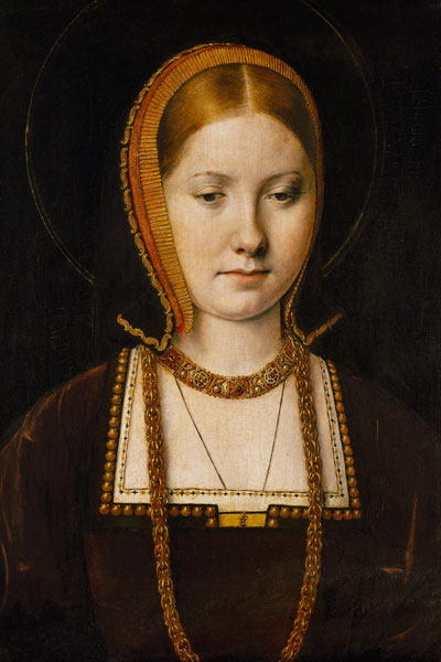 Portrait of a woman, possibly Catherine of Aragon (1485-1536) from Michiel Sittow