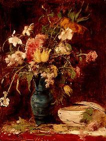 Flower still life with bowl from Mihály Munkácsy