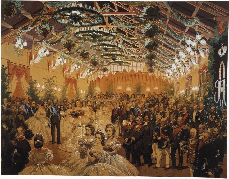 Ball in Honour of Alexander II Arranged in Helsingfors in September 1863 on the Premises of the Rail from Mihaly von Zichy