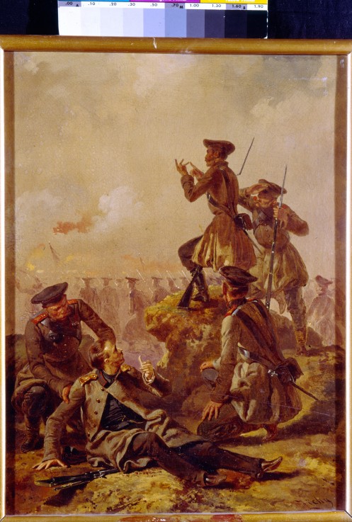 A scene from the Crimean War (1853-1856) from Mihaly von Zichy