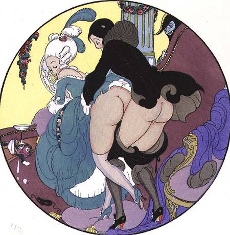 Teacher Assaulting His Pupil, plate 26 from The Pleasures of Eros from Mihaly von Zichy