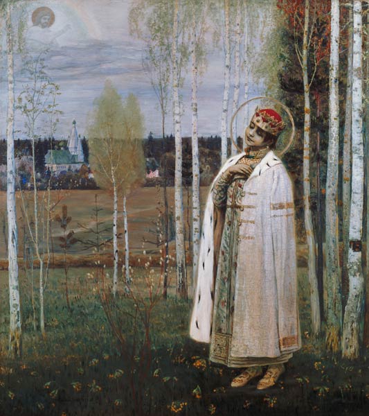 Tsarevich Dimitry, son of the Assassinated Tsar Nicholas from Mikhail Vasilievich Nesterov